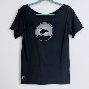 Eddie Vedder Black Short Sleeve Graphic Concert Tee Hawaii 2009 *Cut S